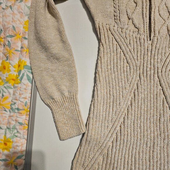 Free People Mont Blanc Long Sleeve Mini Sweater Dress Size Medium - Picture 10 of 13